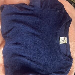 navy blue crop top